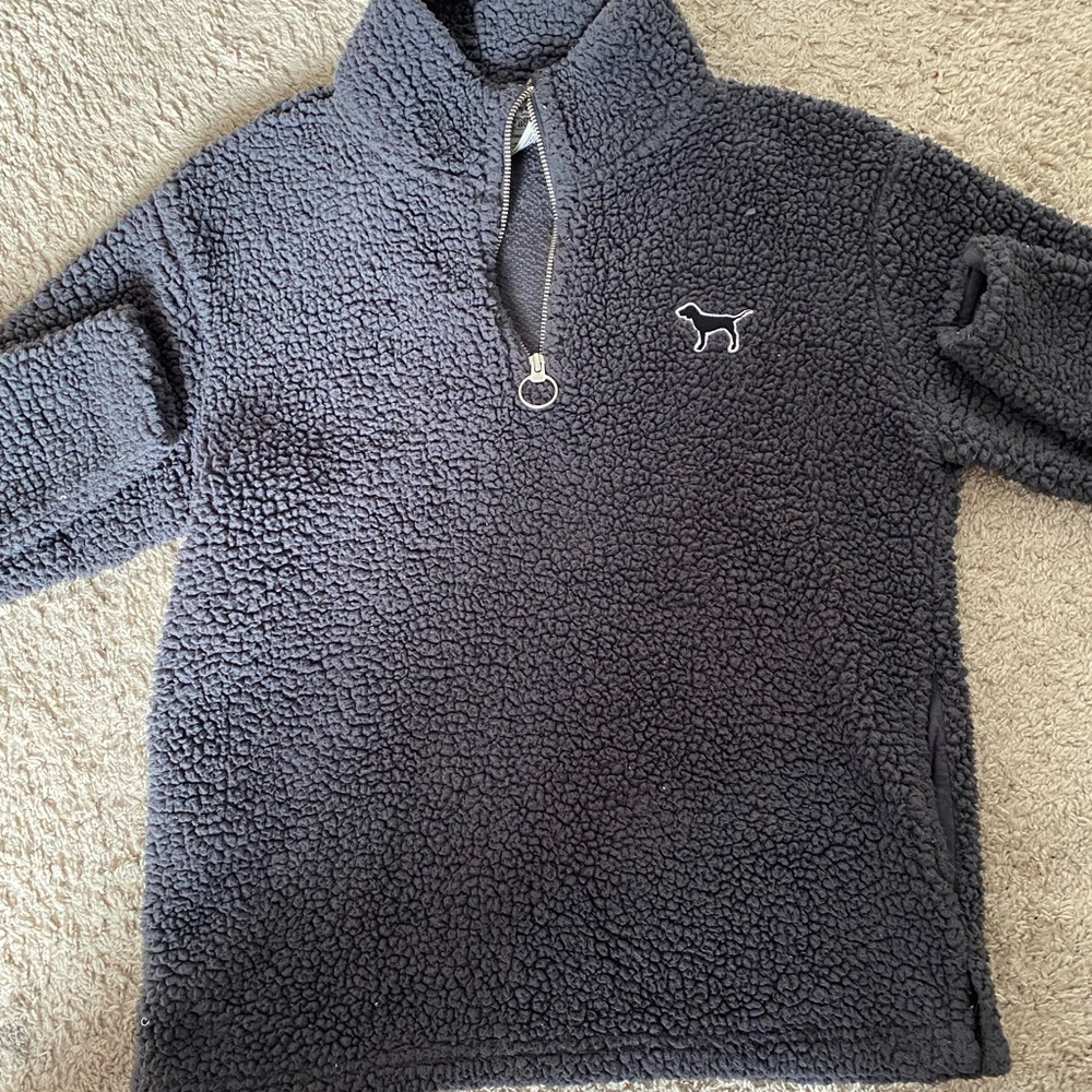Pink/Victoria Secret Cozy Sherpa Quarter Zip